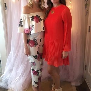 White Floral Jumpsuit ASOS